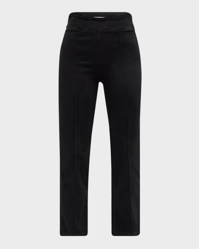 The Jetset Crop Mini Boot Pintuck Jeans